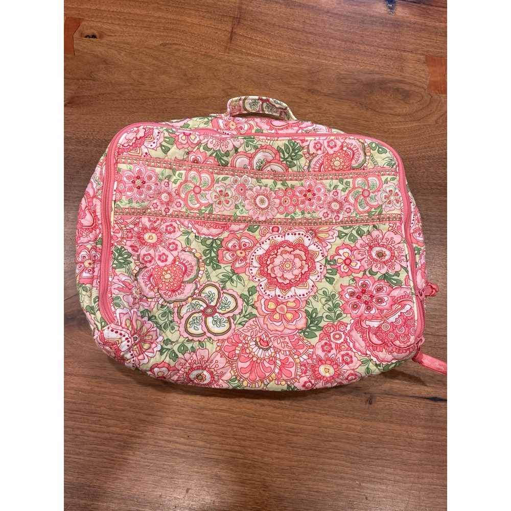 Vera Bradley Petal Pink Pattern Bag Tablet Cosmetic Y2K Square Luggage Retired